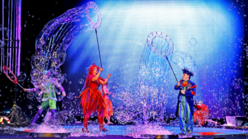 Underwater Bubble Show